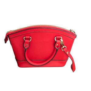 Anne Klein Red Mini Bag with Gold Hardware